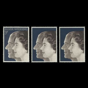 TUT6206 - GB QEII RSW Progressive MISSING SILVER MNH