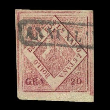 TUT6274 - Italy Naples 20 grana lake VFU 4 mgn super col