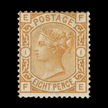 TUT6282 - GB QV 8d. Orange Wmk Garter Exceptional O.G