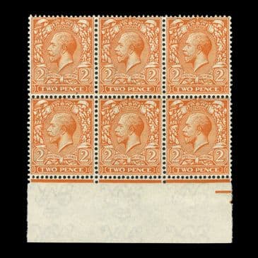 TUT6347 - GB KGV 2d Die I Wmk INVERTED & REVERSED UM