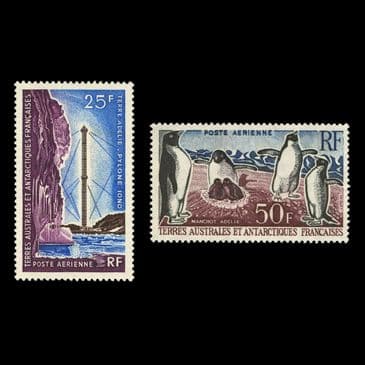 TUT6354 - France Second Defins POSTE AERIENNE Pair UM NH