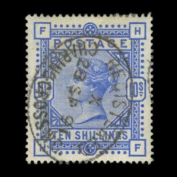 TUT6371 - GB QV 10/- Ultramarine VFU-S Well-centred