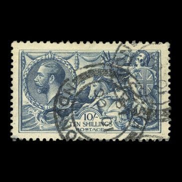 TUT6376 - GB KGV Bradbury Wilkinson 10s. Seahorse FU