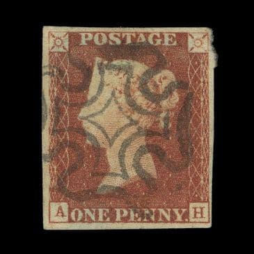 TUT6391 - GB Black Plate 9 1d. Pale Red-brown SON MX