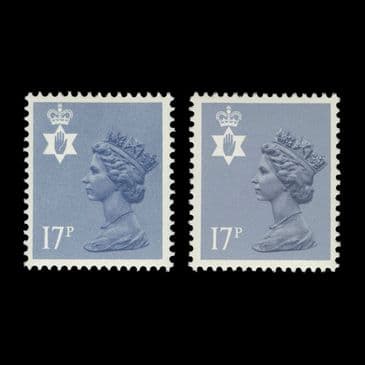 TUT6413 - GB QEII 17p. Grey-blue P15x14 Type 2 Superb