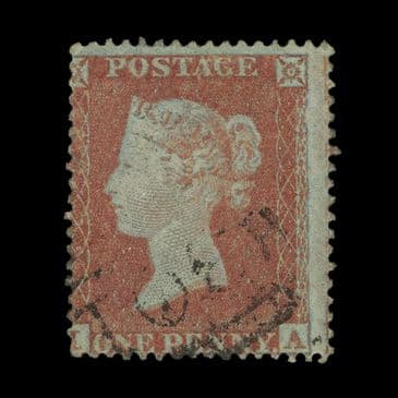 TUT6460 - GB QV 1d. Pale Orange-Red VFU-Superb Used