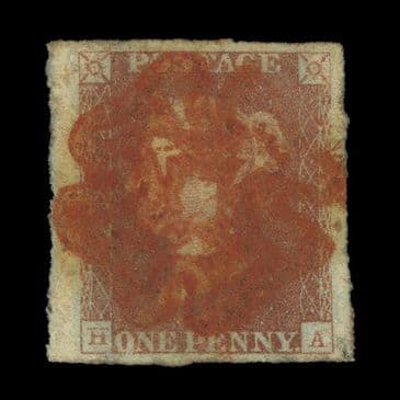 TUT6467 - GB QV 1d. Red-Brown SON Red Maltese Cross