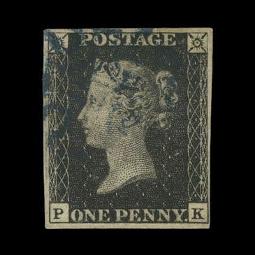 TUT6469 - GB QV 1d. Black Plate IX Blue Maltese Cross