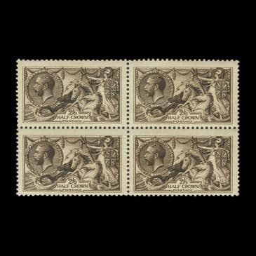 TUT6488 - GB KGV Waterlow 2/6d. Deep Sepia-brown Seahorse