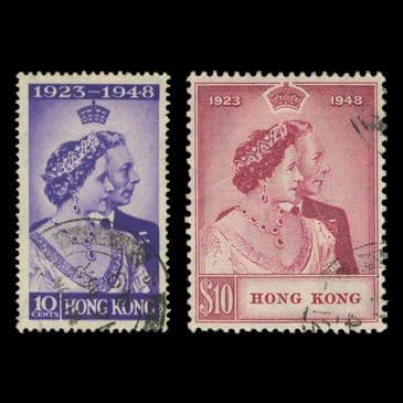 TUT6516 - Hong Kong KGVI 1948 R.S.W. Set commercially CDS U.