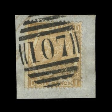 TUT6520 - GB QV Abnormal (ERROR) Plate 12 6d. Pale Chest