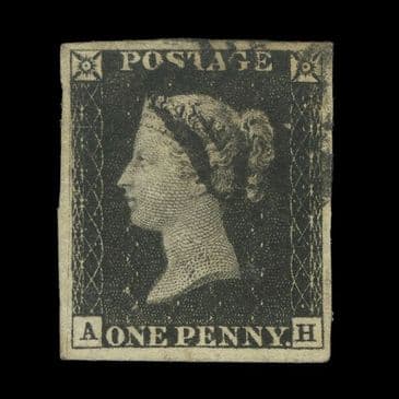 TUT6604 - GB QV 1d. Black Plate 1b. Enormous Margins