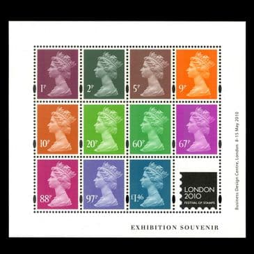 TUT6611 - GB QEII 2010 Jeffery Matthews Colour Palette MS