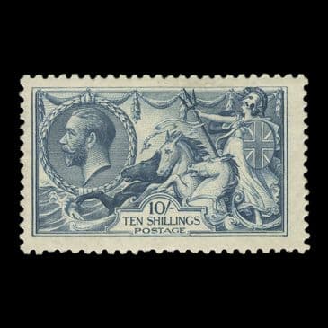 TUT6634 - GB KGV BW 10s dull gey-blue MM