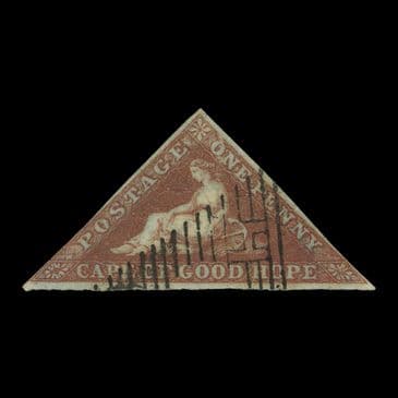 TUT6640 - 'Hope' 1d. Deep brick-red VFU 3 margins