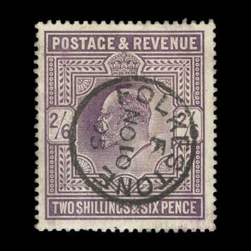 TUT6661 - De La Rue 2/6d. Dull Purple SON Thimble