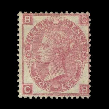 TUT6704 - GB QV 3d. Pale Rose THICK Paper Fine M