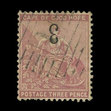 TUT6706 - Cape of Good Hope QV Type 11 Inverted 3 on 3d. Pale Dull Rose