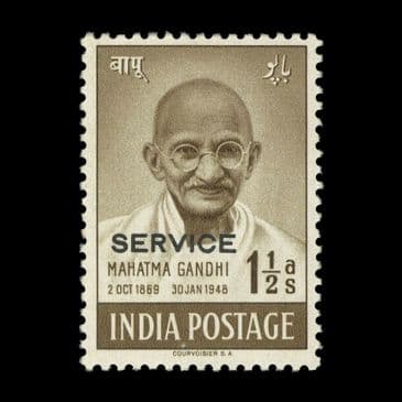 TUT6722 - India - Officials 1948 Gandhi 1½a. Brown Very Fine M O.G.