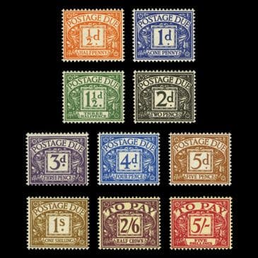TUT6728 - GB QEII POSTAGE DUES Set ½d.-5/- UM NH