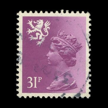 TUT6733 - GB QEII Scotland TII 31p. Bright Purple