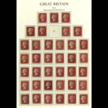 TUT6735 - GB QV Complete SET 151 Plate Numbers Fine Mint