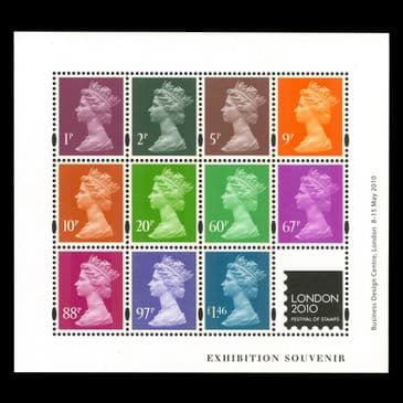 TUT6737 - GB QEII 2010 Jeffery Matthews Colour Palette MS