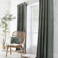 Appletree Boutique Zara Charcoal Eyelet Curtains 90x90 RRP 95.00 lot GD