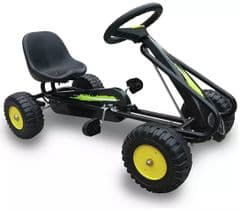 Argos Go Kart Ride On - Black and Yellow RRP 70.00 lot R1340