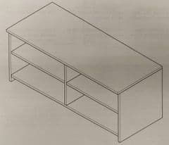 Argos Home Media Unit Black Ash RRP 49.99 lot R1057