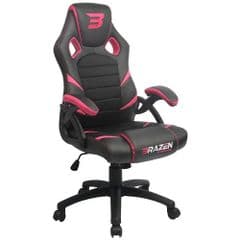Brazen Puma PC Gaming Chair - Black and Pink RRP 149.95 lot GD