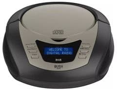 Bush DAB Boombox with CD Player - Black RRP 49.99 lot R1524