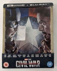 Captain America Civil War 4K Ultra HD Blu Ray Exclusive Steelbook IP 5 lot H1131