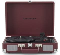 Crosley Cruiser Bluetooth Portable Turntable - Burgundy RRP 89.99 lot GDDB
