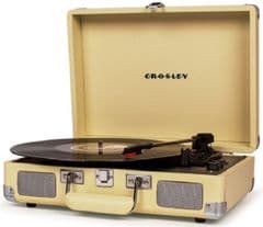 Crosley Cruiser Deluxe Fawn Bluetooth Turntable RRP 89.99 lot GD