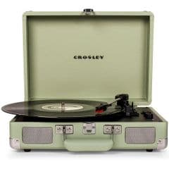 Crosley Cruiser Deluxe Mint Bluetooth Turntable CR8005F-MT4 RRP 89.99 lot L40