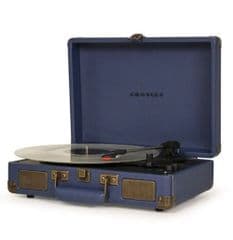 Crosley Cruiser Deluxe Navy Bluetooth Turntable CR8005H-NV4 RRP 89.99 lot GDBP