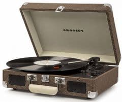 Crosley Cruiser Deluxe Portable Turntable Tweed RRP 79.99 lot GDDB