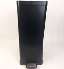 George Home Black 30L Rectangular Pedal Bin RRP 35.00 lot R1149