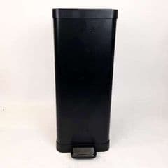 George Home Black 30L Rectangular Pedal Bin RRP 35.00 lot R1155