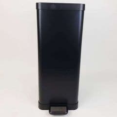 George Home Black 30L Rectangular Pedal Bin RRP 35.00 lot R1189