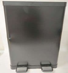 George Home Black 60L Recycling Bin RRP 65.00 lot R1553