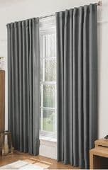 George Home Blackout Curtains - Charcoal 66x54 RRP 30.00 lot GD