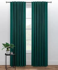 George home Emerald Green Blackout Hidden TabTop Curtains 66x90 RRP 35.00 lot GD