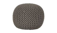 George Home Fine Knitted Pouffe - Grey RRP 39.99 lot GD