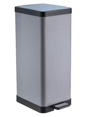 George Home Grey 30L Rectangular Pedal Bin RRP 35.00 lot R1115