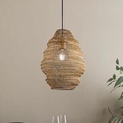 George Home Metal Woven Shade Gold RRP 40.00 lot R1490