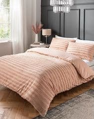 George Home Pink Luxury Tufted 100% Cotton Duvet Set King Size RRP £32 lot GD