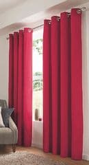 George Home Red Plain Eyelet Curtains 90x90 RRP 37 lot GD