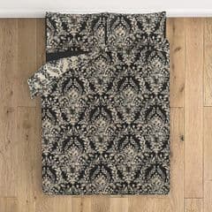 George Home Shadow Damask Reversible Super King Duvet Set RRP 32.00 lot GD